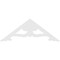 Ekena Millwork Pitch Cornelia Architectural Grade PVC Gable Pediment, 72"W x 27"H x 1"P (9/12) GPP072X027X100CRN - alternate 4